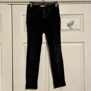 Lauren Conrad black stretch high rise skinny jean